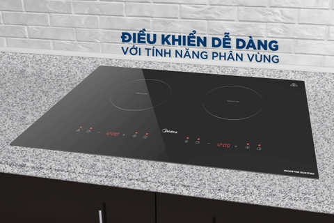 Bếp điện từ đôi Midea MC-ID358, 3500W - Hàng chính hãng