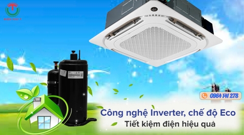 Máy lạnh âm trần Midea Inverter 36000Btu MCD1-36CRDN8-Q ( 1 pha )