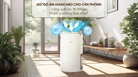 Máy hút ẩm LG Dual Inverter 16L MD16GQSE0