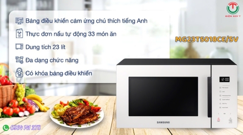 Lò vi sóng có nướng Samsung 23 lít MG23T5018CE/SV
