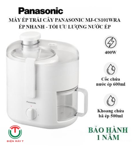 Máy ép trái cây Panasonic MJ-CS101WRA - Hàng chính hãng