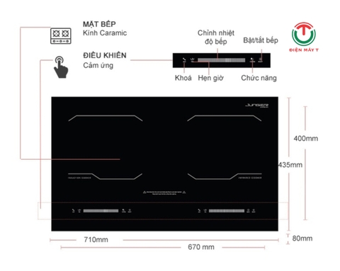 Bếp điện từ hồng ngoại Junger MK-24