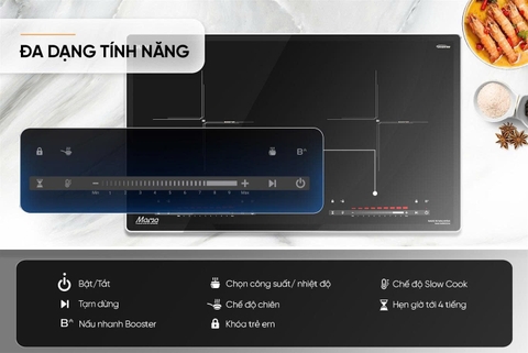 Bếp đôi điện từ Sunhouse Mama MMB82262-M