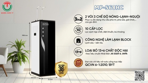 Máy lọc nước nóng lạnh nguội Mutosi MP-S68HC