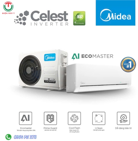 Máy lạnh Midea Inverter 1.5 HP MSCE-13CRFN8