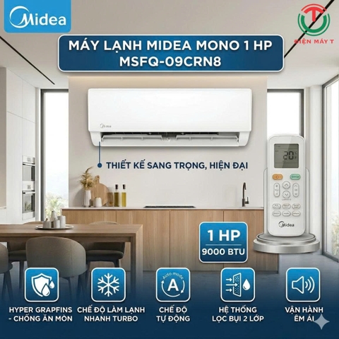 Máy lạnh Midea mono 1 HP MSFQ-09CRN8