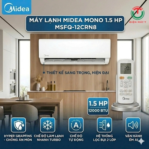 Máy lạnh Midea mono 1.5 HP MSFQ-12CRN8