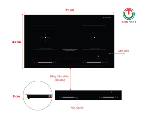 Bếp Điện Từ - Hồng Ngoại JUNGER MTD-71 4200W - Thái Lan