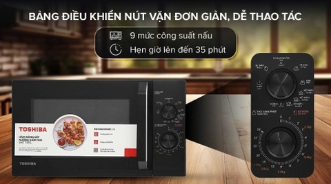 Lò vi sóng có nướng Toshiba 25 lít MW3-MG25PE(BK)