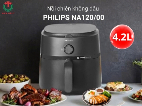 Nồi Chiên Không Dầu 4.2 lít Philips NA120