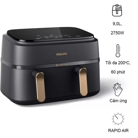Nồi chiên không dầu Philips 9 lít NA352
