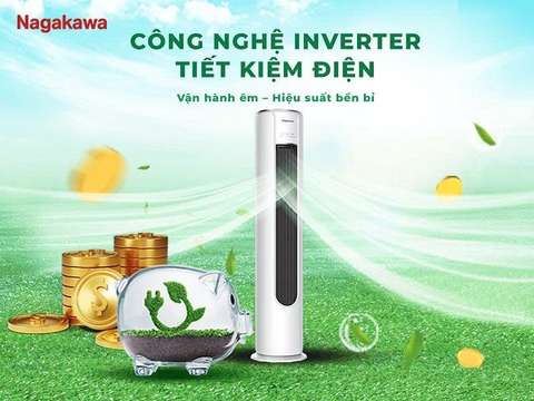 Điều hòa tủ tròn 2 chiều Nagakawa Inverter NIP-A24R2U68