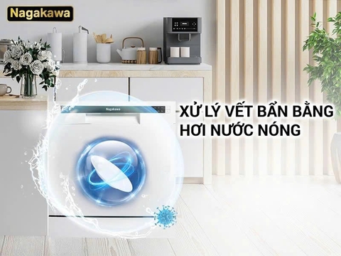 Máy rửa bát 8 bộ cao cấp Nagakawa NK8D61M