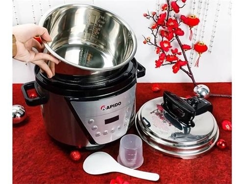 Nồi áp suất điện đa năng Rapido RPC900-D