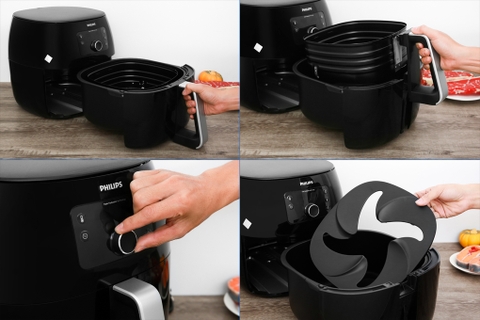 Nồi chiên không dầu Philips 7.3 lít HD9650