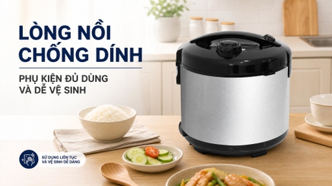 Nồi cơm nắp gài BlueStone 1.2 lít RCB-5517