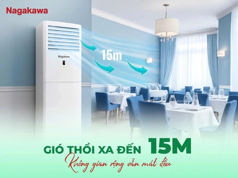 Điều hòa tủ đứng 1 chiều Nagakawa 50,000btu NP-C50R1K58