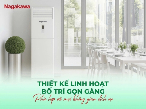 Điều hòa tủ đứng 1 chiều Nagakawa 28,000btu NP-C28R1K58