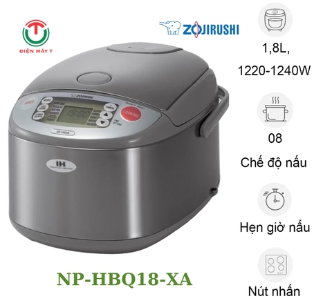 Nồi Cơm Điện Tử Cao Tần Zojirushi NP-HBQ18-XA - 1.8 Lít