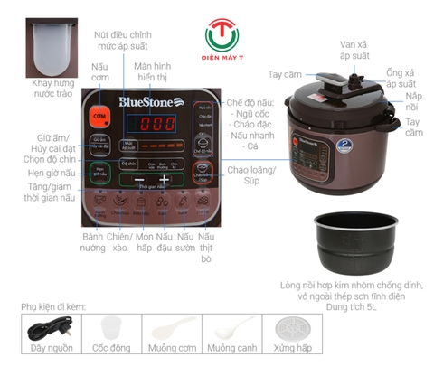 Nồi áp suất điện BlueStone PCB-5748 5 lít