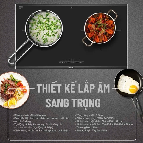 Bếp Từ Đôi Bosch PPI82560MS