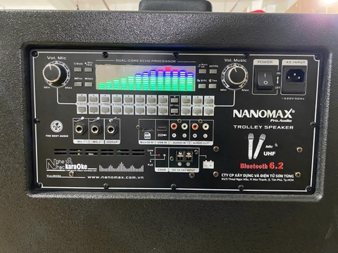 Loa Kéo Bình & Điện Nanomax Pro-300 Bass Đôi 40cm 2250w