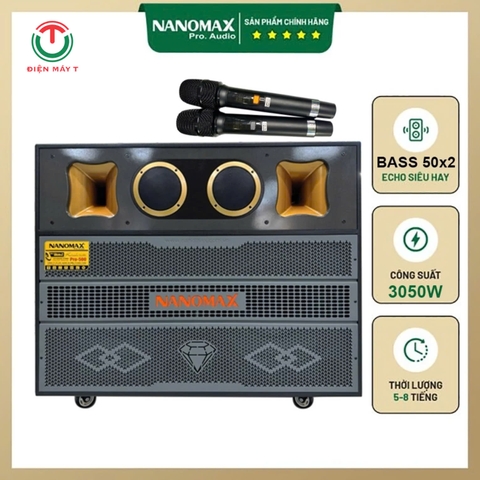 Loa Kéo Nanomax Pro-500 Bass Đôi 3050W