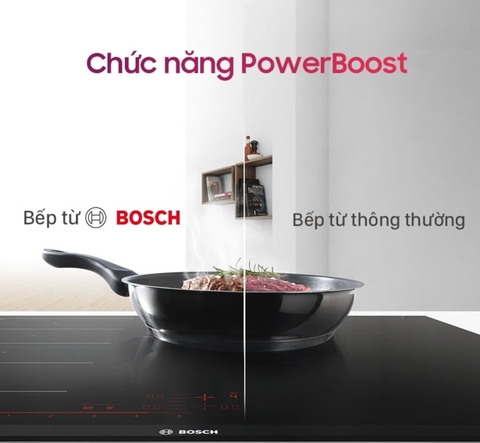 Bếp từ 3 vùng nấu lắp âm Bosch PUC61KAA5E