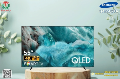 Smart Tivi QLED Samsung AI 4K 55 inch QA55Q7FA