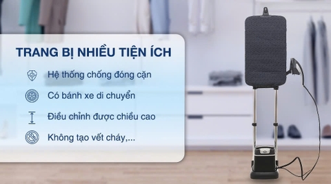 Bàn ủi hơi nước đứng Tefal 2980W IXEO Plus QT1510E0