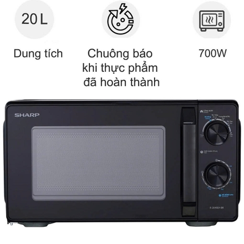 Lò Vi Sóng 20L Sharp R-2040EH-BK
