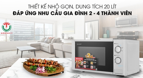 Lò vi sóng có nướng Sharp R-G228VN-SL 20 lít