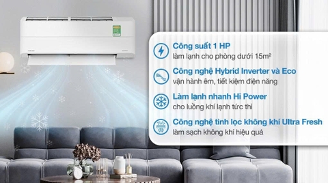 Máy lạnh Toshiba Inverter 1 HP RAS-H10Z2KCVG-V