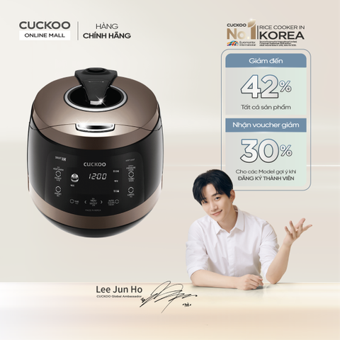Nồi Cơm Điện Tử Áp Suất Cao Tần Cuckoo CRP-HWF1000F/BKBRVN – 1.8 Lít
