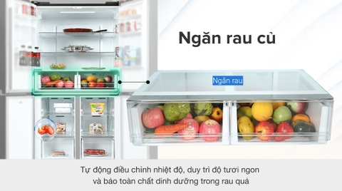 Tủ lạnh Samsung Inverter 488 lít Multi Door RF48A4010B4/SV