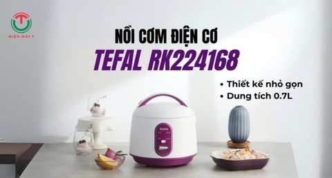 Nồi cơm nắp gài Tefal 0.7 lít RK224168 _ Hàng chính hãng