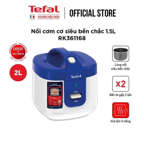 Nồi Cơm Điện Tefal RK361168 1.5lít _ Hàng chính hãng