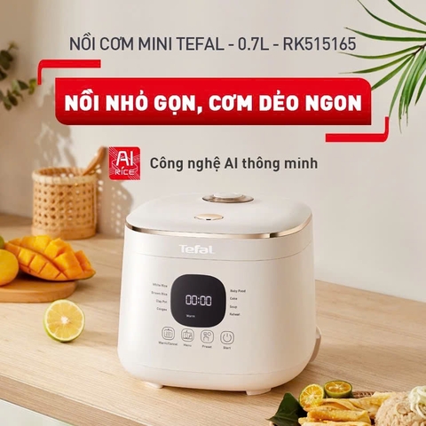 Nồi cơm điện tử Tefal Rice Mate Mini 0.7L RK515168 _ Hàng chính hãng