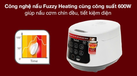 Nồi cơm điện tử Tefal 1 lít RK730168 - 600W _ Hàng chính hãng