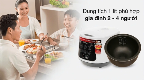 Nồi cơm điện tử Tefal 1 lít RK730168 - 600W _ Hàng chính hãng