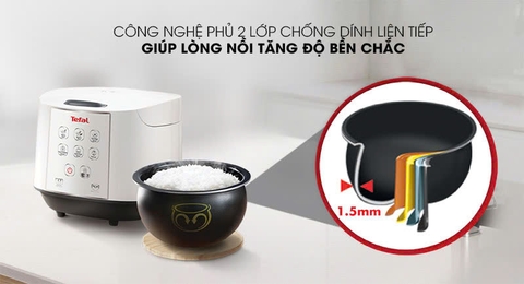 Nồi cơm điện tử Tefal 1.8 lít RK732168 _ Hàng chính hãng