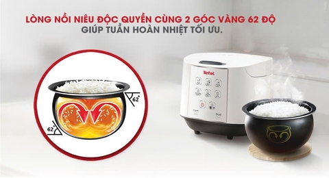Nồi cơm điện tử Tefal 1.8 lít RK732168 _ Hàng chính hãng