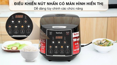 Nồi cơm điện tử Tefal 1.8lít RK737868