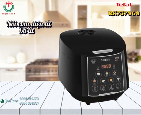 Nồi cơm điện tử Tefal 1.8lít RK737868