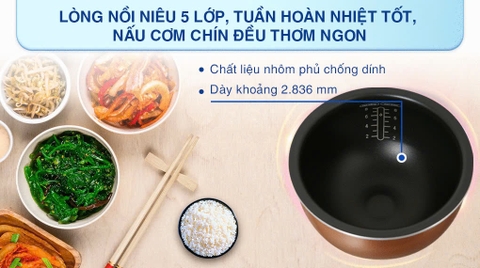 Nồi cơm cao tần Tefal 1.5 lít RK808168 _ Hàng chính hãng
