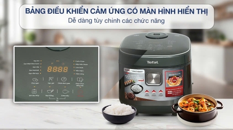 Nồi cơm cao tần Tefal 1.8 lít RK818A68 _ Hàng chính hãng