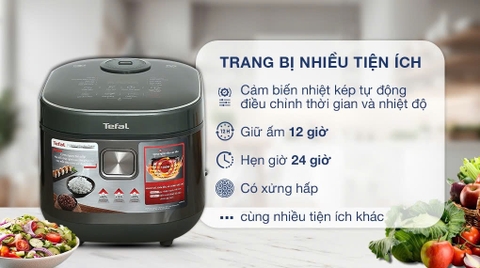 Nồi cơm cao tần Tefal 1.8 lít RK818A68 _ Hàng chính hãng