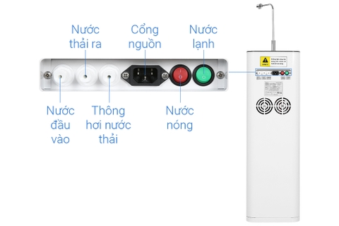 Máy lọc nước RO nóng lạnh hydrogen Kangaroo KG10A6S 7 lõi