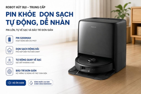 Robot hút bụi lau nhà Roborock Qrevo 2 Pro