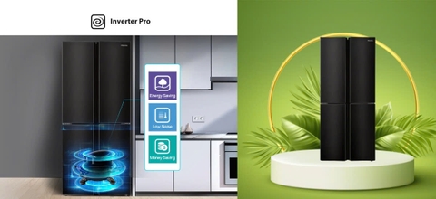 Tủ Lạnh Hisense Inverter 427 Lít RQ519N4EBU